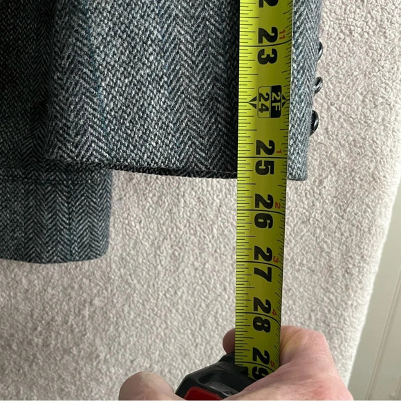 Vintage Pendleton Suede & Tweed Sport Coat/Suit Jacket/Blazer-Gray/Black-Mens 44 - Picture 11 of 12